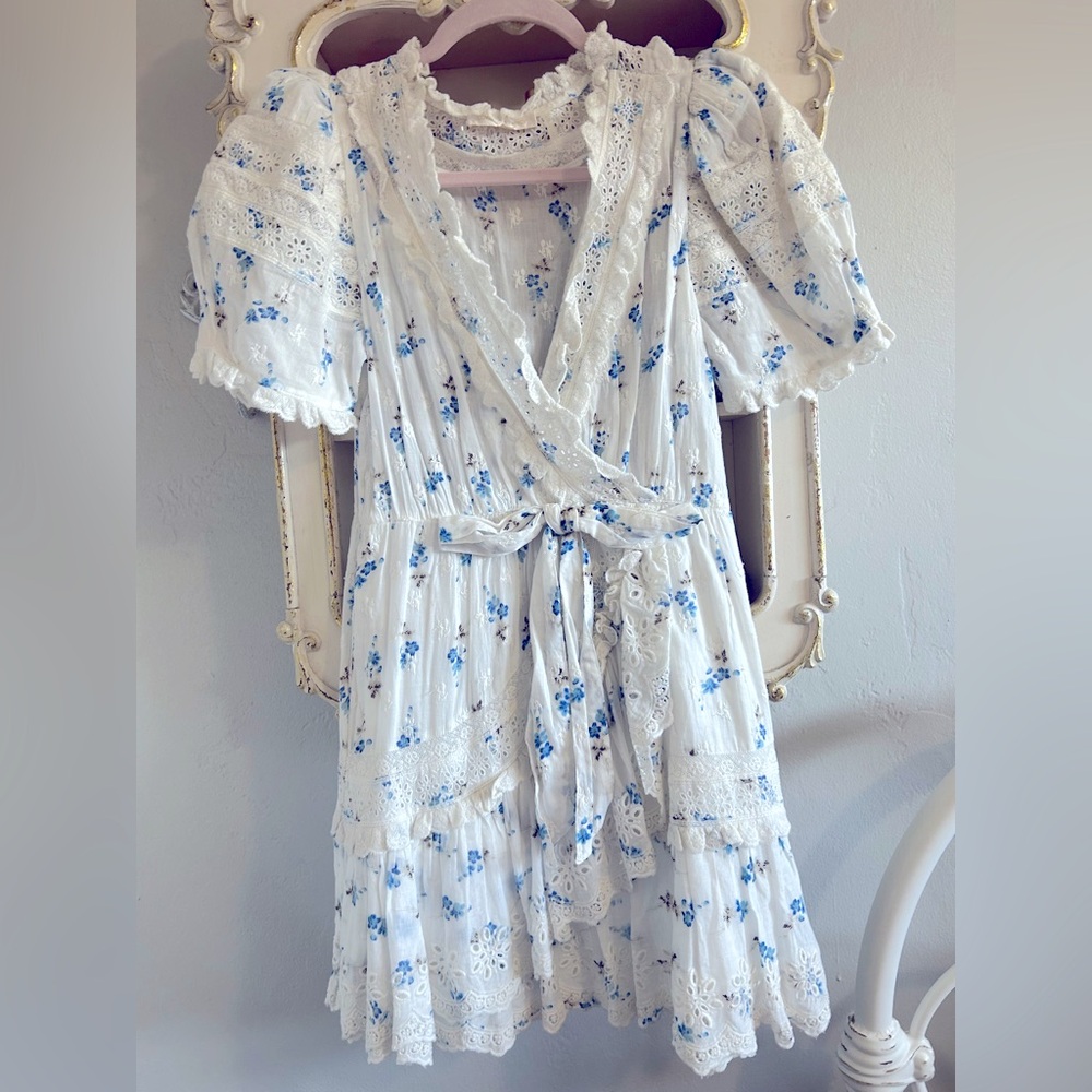 Loveshackfancy mini floral dress size 2